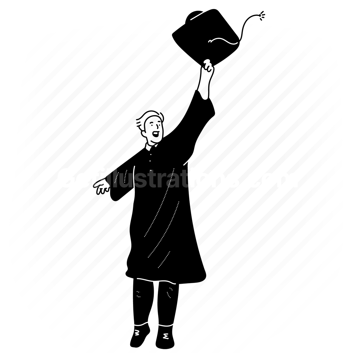 graduation, graduate, man, boy, diploma, certificate, university, accomplishment